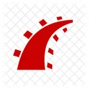 Rubyonrails Marca Logotipo Ícone