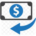 Ruckerstattung Geld Bargeld Symbol