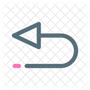 Ruckkehr Ruckweg Umkehr Symbol