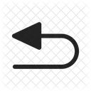 Ruckkehr Ruckweg Umkehr Symbol