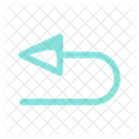 Ruckkehr Ruckweg Umkehr Symbol
