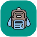 Rucksack Portfolio Koffer Symbol