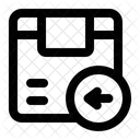 Rucksendekarton Karton Lieferung Symbol