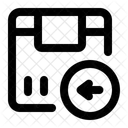 Rucksendekarton Karton Lieferung Symbol