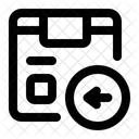 Rucksendekarton Karton Lieferung Symbol