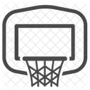 Ruckwand Korb Basketball Symbol
