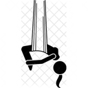 Ruckwarts Hangematte Hinlegen Symbol