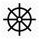 Rudder Wheel Ship Icon
