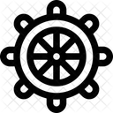 Rudder Wheel Ship Icon