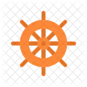 Rudder Wheel Ship Icon