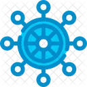 Rudder Steering Device Icon