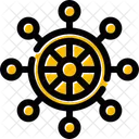 Rudder Steering Device Icon