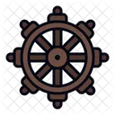 Rudder Wheel Ship Icon