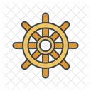 Rudder Pirate Helm Ship Helm Icon