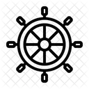 Rudder Ship Wheel Ship Steering Wheel Icon