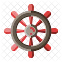 Rudder Wheel Ship Icon