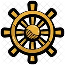 Rudder Wheel Ship 아이콘