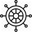 Wheel Ship Steering Icon