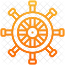 Rudder Ship Wheel Helm Icon