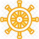 Rudder Ship Wheel Helm Icon