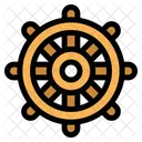 Rudder Wheel Leadership Icon