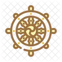 Dharma Rueda Dharmachakra Icono