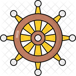 Rueda del dharma  Icono