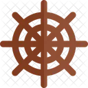 Plano De Viaje Rueda De Corte Velero Icono