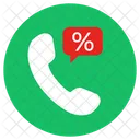 Anrufrabatt Telemarketing Kundenservice Symbol