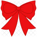 Ruffles Red Bow Illustration Icon