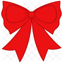 Ruffles red bow illustration  Icon