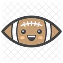 Rugby Emoji American Football Emoticon Icon