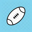Rugby Football Ball Icon