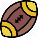 Rugby Ball Healthy Sport Game Icon