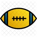 Rugby Ball Holiday Vector Icon