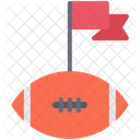 Rugby Ball Flag  Icon