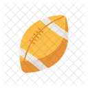 Rugby Ball Flat Icône