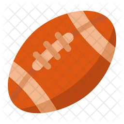 Rugby Ball Sticker  Icon
