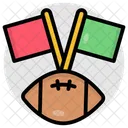 Rugby American Football Sports Tool Icon