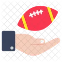 Rugby American Football Sports Tool Icon