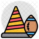 Rugby American Football Sports Tool Icon