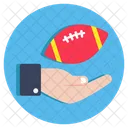 Rugby American Football Sports Tool Icon