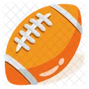 Rugby Football Ball Icon