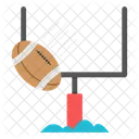Rugby American Football Sports Tool Icon
