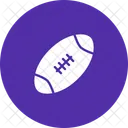 Rugby Football Ball Icon