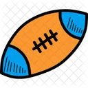 Rugby Football Ball Icon
