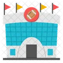 Rugby Stadium Sports Arena Ballpark Icon