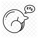 Ruhende Katze Symbol