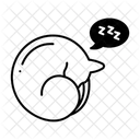 Ruhende Katze Symbol
