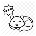 Ruhende Katze Symbol